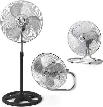 Trade Shop Trade Shop - Fan 3in1 Table Suelo De Pared 3 Velocidad Oscillation 55w Palte 45cm