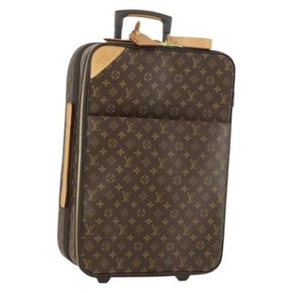 Louis Vuitton Pre-owned Weekend Bags, female, Brown, Size: ONE SIZE Pre-owned Vintage Canvas Travel Bag