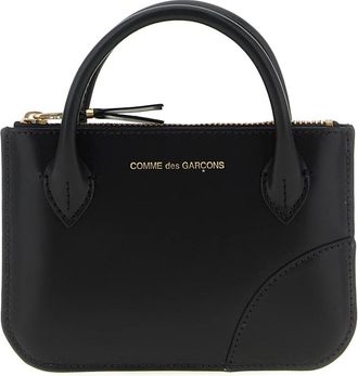 Comme Des Gar&ccedil;ons Handles Coin Purse - Dames - Handtassen - Zwart - ONE Size - Leer - Tassen
