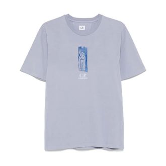 C.P. Company Hombre, Camisetas, P&uacute;rpura, Talla: L
