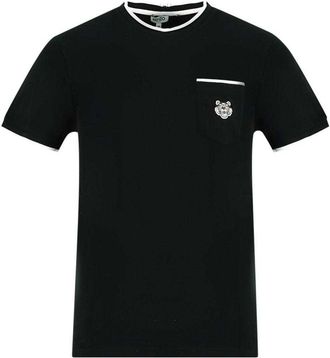 Kenzo Uniseks Zak-T-shirt met Logo voor Volwassenen (Zwart)