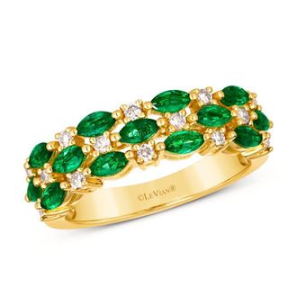 Le Vian Ladies Costa Smeralda Emeralds Rings set in 14K Honey Gold