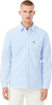 Lacoste Oxford Regular Fit Overhemd - Heren - Casual Overhemden - Blauw - 6XL - Overhemden
