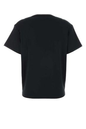 Jil Sander Womens Black Stretch Polyester T-Shirt Exterior: Elastane