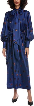 Borgo De Nor Borgo De Nor Dakota Twill Silk Midi Shirtdress