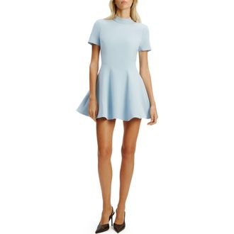Bardot Zephyra Short Sleeve Minidress in Soft Blue at Nordstrom, Size 12