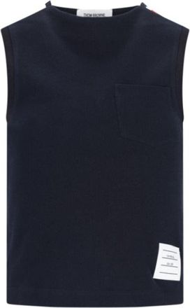 Thom Browne Logo T-Shirt - Blue