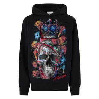 Philipp Plein Heren, Sweatshirts & Hoodies, Zwart, Maat: XL