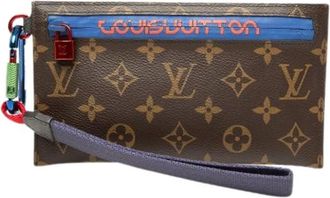 Louis Vuitton Pre-owned Monogram Canvas Clutch - unisex - Vintage Clutch - Bruin - ONE Size - Vintage