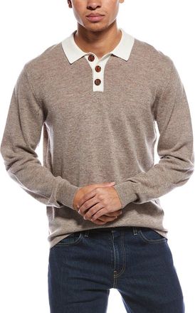 Brodie Solid Wool & Cashmere-Blend Rugby Shirt