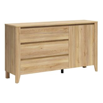 Petits Meubles C&oacute;moda 3 cajones 1 puerta tableros aglomerados madera