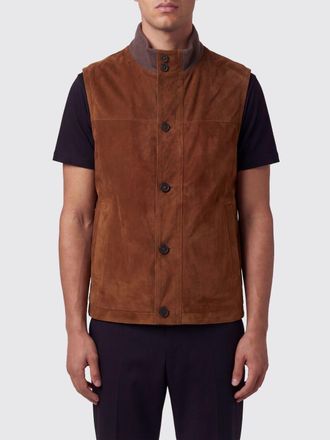 Brioni Gilet in pelle scamosciato Brioni