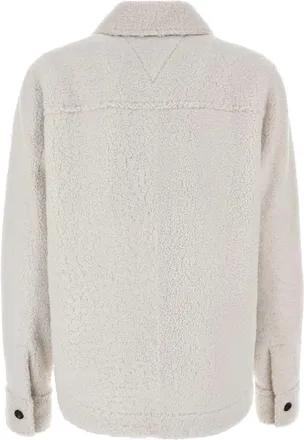 Bottega Veneta Womens Shirt Beige Lamb Fur