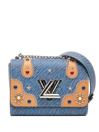 Louis Vuitton 2017 Epi Denim Studded Twist MM crossbody bag - women - Leather - One Size - Blue