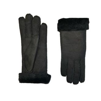 Agnelle Denise Shearling Glove in Noir at Nordstrom, Size Xx-Small