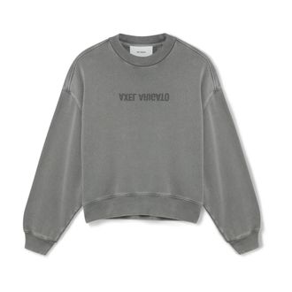 Axel Arigato Distort Washed Sweatshirt - Dames - Sweatshirts - Grijs - L - Katoen - Hoodies & sweatvesten