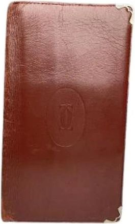 Cartier Pre-owned Wallets, female, Red, Size: ONE SIZE Pre-owned Vintage Leather Wallet