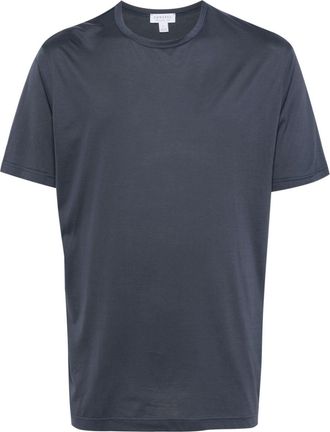 Sunspel round-neck cotton T-shirt - men - Cotton - M - Blue
