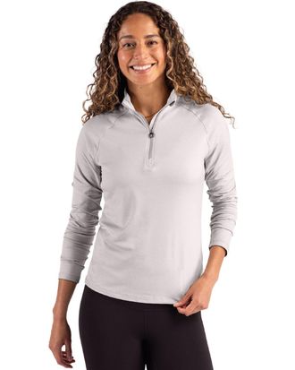 Cutter & Buck Coastline Epic Comfort Recycled Womens Quarter Zip