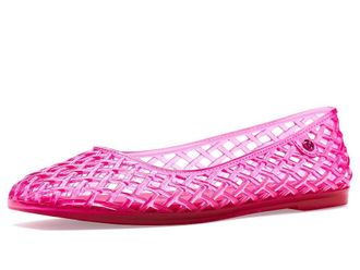 Michael Kors Pixie Jelly Ballet Womens Flat Shoes Raspberry : 11 M, Synthetic