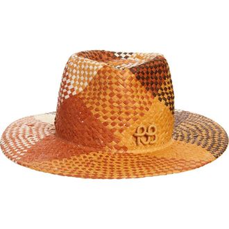 Ruslan Baginskiy Woven Straw Hat in Ginger at Nordstrom, Size X-Small
