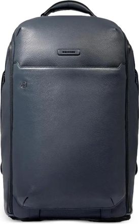 Piquadro logo-patch backpack - Blue