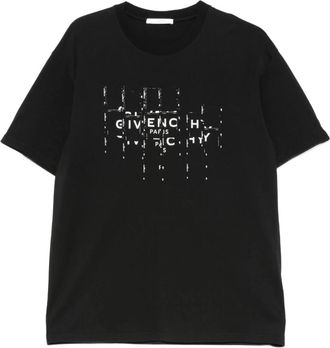 Givenchy T-shirt van katoen met Photographic Negative print - Heren - T-shirts - Zwart - XL - Katoen - Tops
