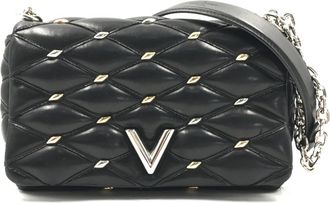 Louis Vuitton Black Quilted Studded Leather GO-14 Malletage PM Womens Bag (Pre-Owned)