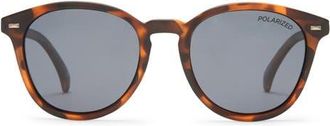Le Specs Bandwagon 51mm Polarized Sunglasses in Matte Tort/Smoke Mono Polar at Nordstrom