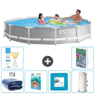Intex Piscina Prism Frame Redonda - 366x76 Cm - 7-piezas S55