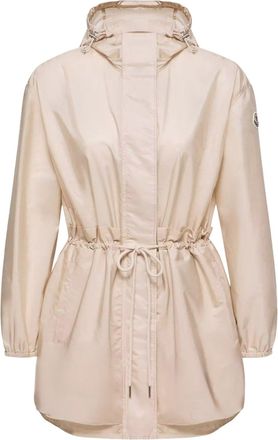 Moncler MIDI WETEAU JACKET WITH HOOD AND RUFFLES - Moncler - Woman