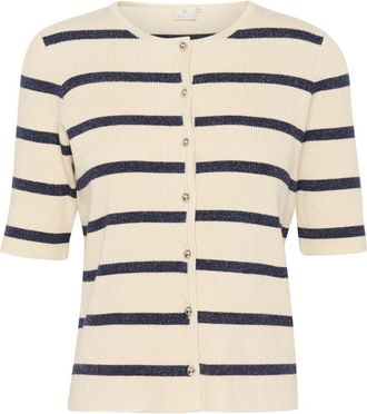 Kaffe KAmorita Cardigan - Dames - Vesten - Beige - L - Truien & Vesten