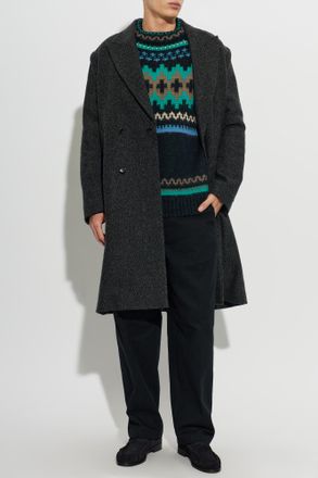 Paul Smith Single-vent Coat, Mens, Grey
