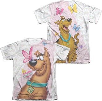 Gildan Scooby Doo Butterfly (Front/Back Print) Adult Poly/Cotton Short Sleeve Tee / T-Shirt
