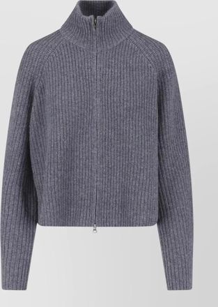 Lisa Yang cashmere high-neck zip jacket
