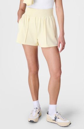 Sweaty Betty Sand Wash Cloud Weight Shorts in Buttercream Yellow at Nordstrom, Size X-Small