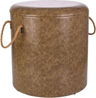 Wanderlust Deco Wanderlust Deco - Taburete De Madera Y Canvas Gris D40x42