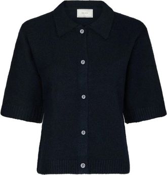 Neo Noir Cardigan - Dames - Vesten - Blauw - S - Truien & Vesten