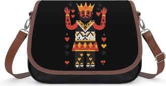 Generic Poker King Small Womens Crossbody Bags Shoulder Handbag with Adjustable Strap for Travel