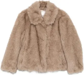 Max Mara Jassen, Dames, Beige, M, Alce Korte Jas