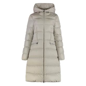 Moncler Long Avocette Puffer Jacket with Hood