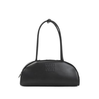 Miu Miu Beau Embossed-logo Shoulder Bag