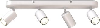 OEM Barra De Focos 4 Focos Giratorios Y Ajustables Gu10 Blanco Mate Bombillas No Incluidas