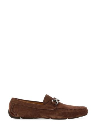 Ferragamo Brown Slip On Loafers