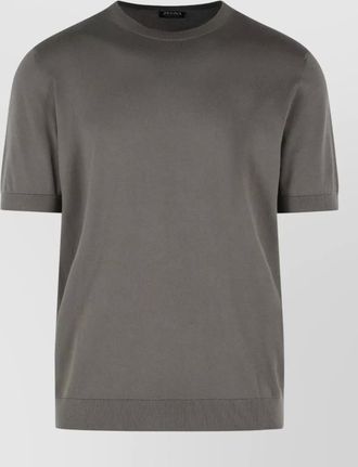 Ermenegildo Zegna cotton knit t shirt short sleeves