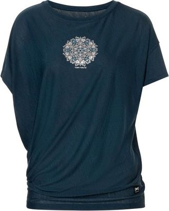 super.natural Ornamental Loose Tee Merinoshirt f&uuml;r Damen | blau