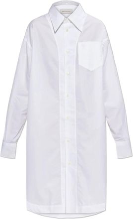 Ami De Coeur Wide Shirt Dress - Dames - Shirt Kleedjes - Wit - XS - Katoen - Kleedjes