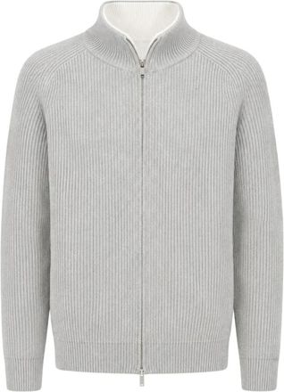 Lardini Heren, Truien, Grijs, Maat: M Wol
