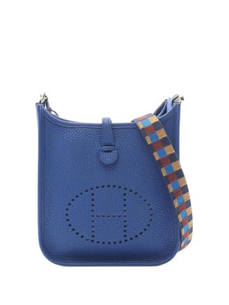 Herm&egrave;s 2021 Clemence Evelyne Amazone TPM crossbody bag - Blue