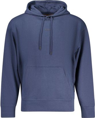 HUGO BOSS Blue Cotton Mens Mens Hoodie